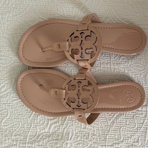 Tory Burch Miller Patent Leather Sandal Womens 7